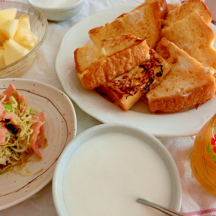 卵 牛乳 砂糖だけで完成 基本のフレンチトースト レシピ 作り方 By こばやしあおい 楽天レシピ 卵 牛乳 砂糖だけで完成 基本のフレンチトースト レシピ 作り方 By こばやしあおい 楽天レシピ